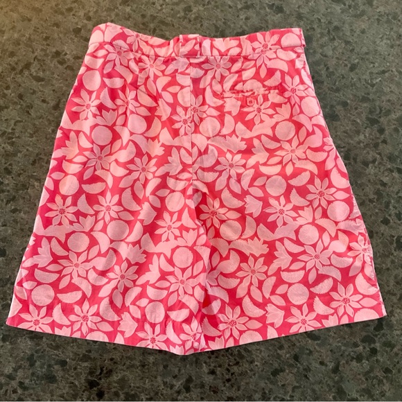 Vintage Lilly Pulitzer Bermuda High Rise Shorts, Fruit and Floral, Size 12 - Picture 3 of 8